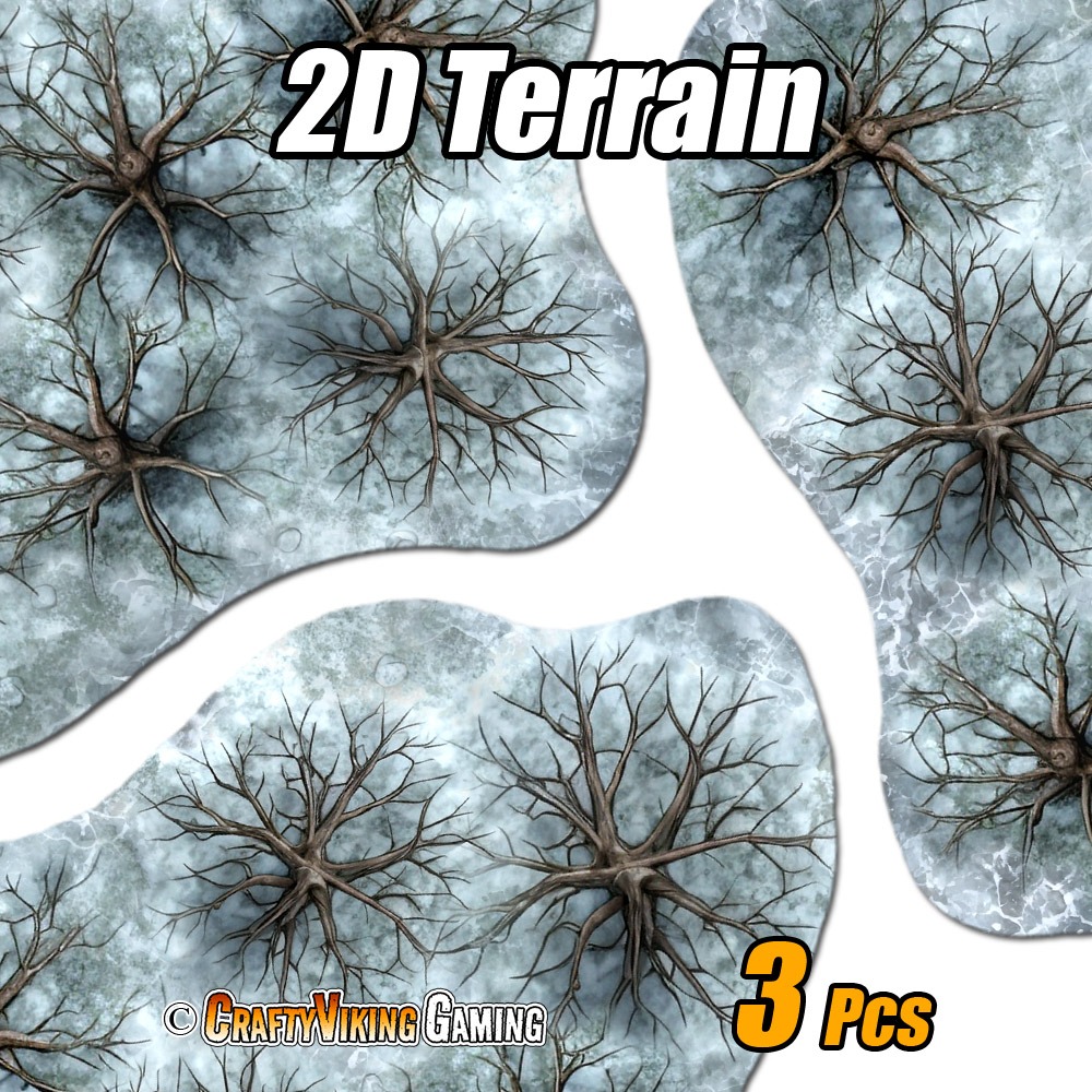 2D Terrain WINTER FOREST