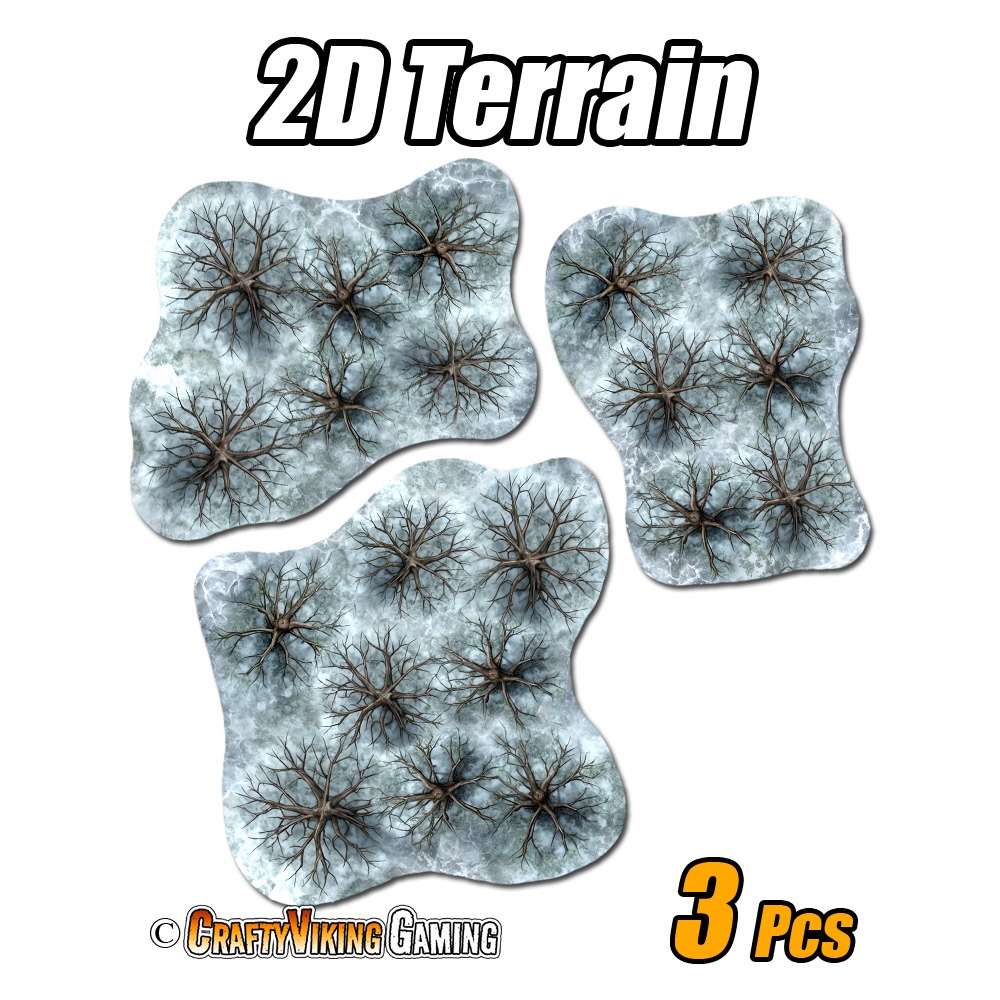 2D Terrain FOREST WINTER - Image 2
