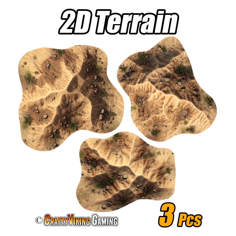 2D Terrain DESERT SAND DUNES - Image 2