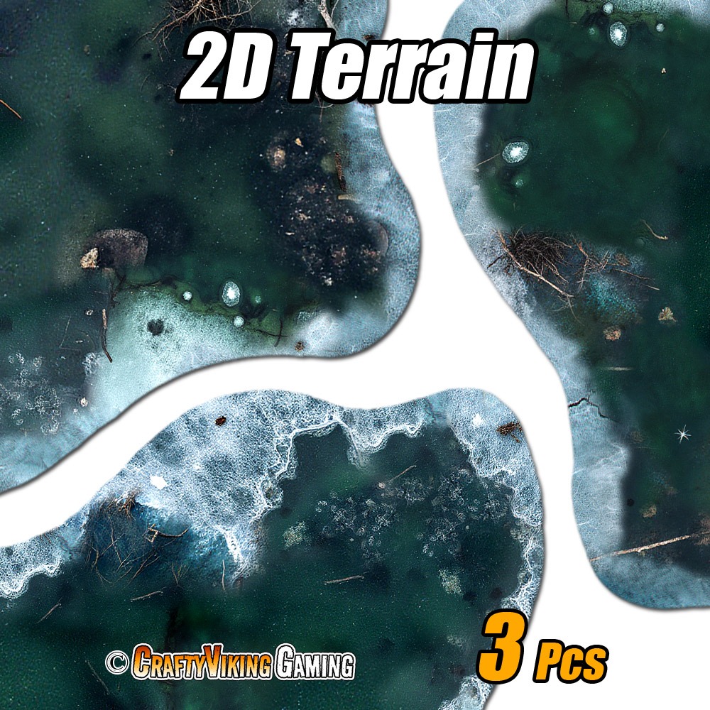 2D Terrain WINTER PONDS