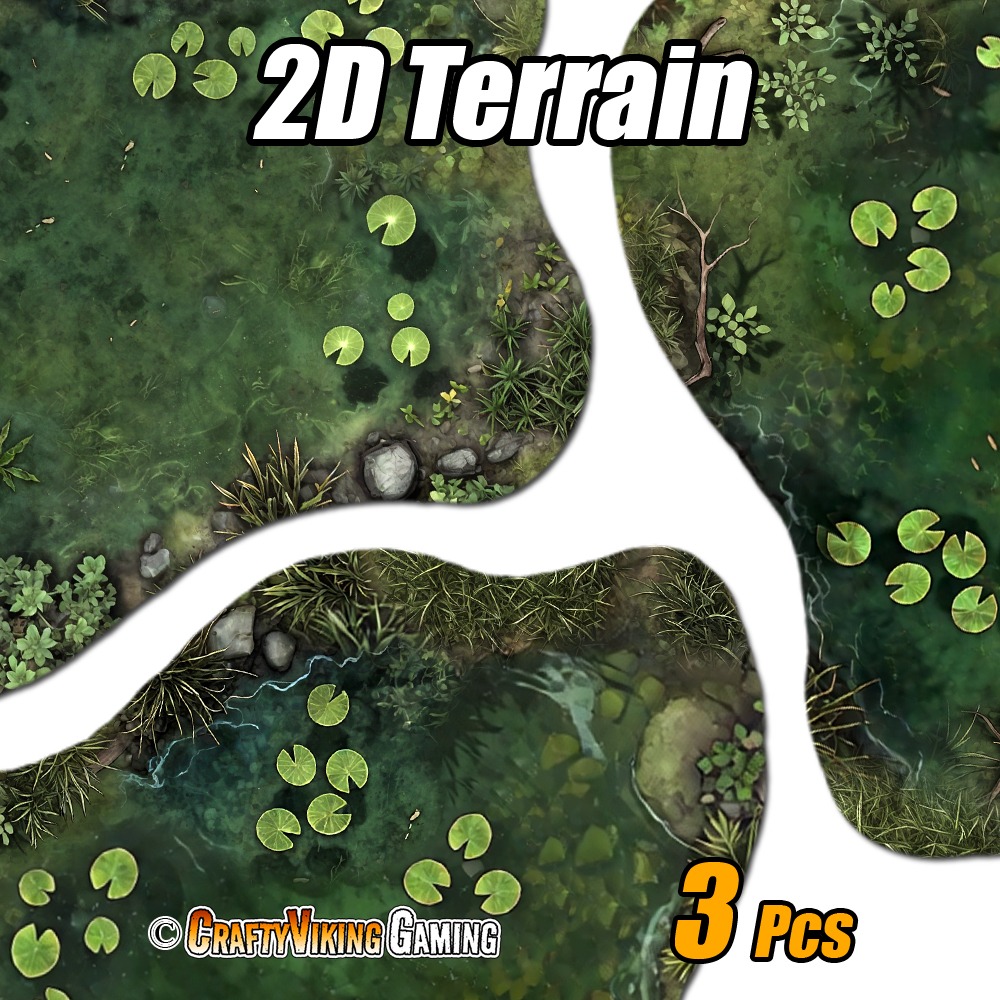 2D Terrain SWAMP POND
