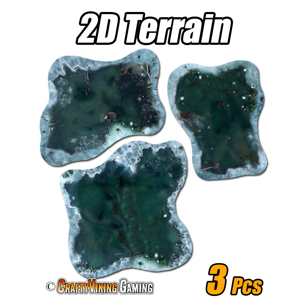 2D Terrain WINTER PONDS - Image 2