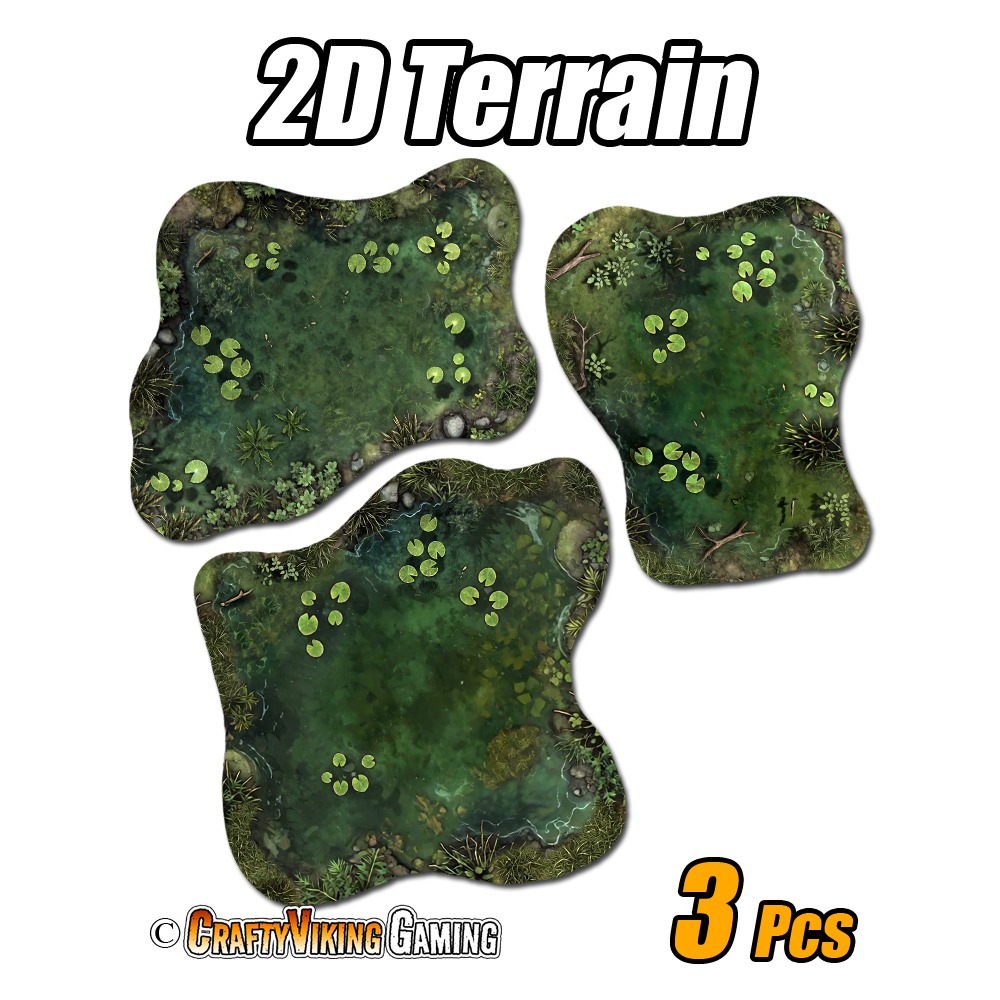 2D Terrain SWAMP POND - Image 2